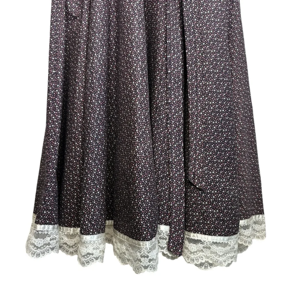 GUNNE SAX by Jessica Vintage Rare Purple Floral Prairie Dress Size 13 Sleeveless - Picture 11 of 15